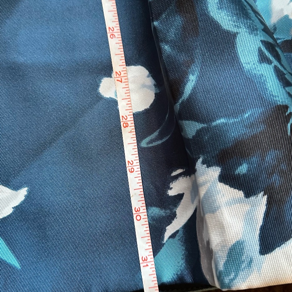 White House Back Market Full Midi Skirt Floral Blue/Teal size 2 NWT #101 - Picture 6 of 7